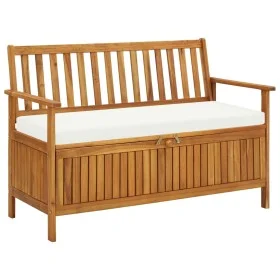 Gartenbank mit Stauraum aus massivem Akazienholz, 120 x 63 x 84 cm von vidaXL, Gartenbänke - Ref: Foro24-44126, Preis: 201,14...