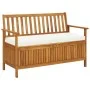 Gartenbank mit Stauraum aus massivem Akazienholz, 120 x 63 x 84 cm von vidaXL, Gartenbänke - Ref: Foro24-44126, Preis: 200,79...