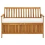 Garden storage bench solid acacia wood 120x63x84 cm by vidaXL, garden benches - Ref: Foro24-44126, Price: 203,75 €, Discount: %