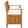 Garden storage bench solid acacia wood 120x63x84 cm by vidaXL, garden benches - Ref: Foro24-44126, Price: 203,75 €, Discount: %