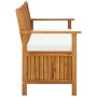 Gartenbank mit Stauraum aus massivem Akazienholz, 120 x 63 x 84 cm von vidaXL, Gartenbänke - Ref: Foro24-44126, Preis: 204,33...