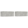 Set de muebles de TV 5 pzas madera contrachapada gris hormigón