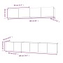 Set de muebles de TV 5 pzas madera contrachapada gris hormigón