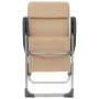 Klappbare Campingstühle 4 Einheiten aus cremefarbenem Aluminium von vidaXL, Campingmöbel - Ref: Foro24-44309, Preis: 204,02 €...