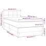 Box spring bed with cream fabric mattress 80x200 cm by , Beds and slatted bases - Ref: Foro24-3140014, Price: 317,90 €, Disco...