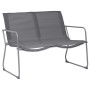 Juego de muebles de jardín 4 piezas tela y acero gris de vidaXL, Conjuntos de jardín - Ref: Foro24-44351, Precio: 179,91 €