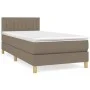 Box spring bed with taupe gray fabric mattress 80x200 cm by , Beds and slatted bases - Ref: Foro24-3140733, Price: 283,81 €, ...
