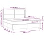 Box spring bed with light gray fabric mattress 160x200 cm by , Beds and slatted bases - Ref: Foro24-3131361, Price: 546,33 €,...
