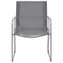 Juego de muebles de jardín 4 piezas tela y acero gris de vidaXL, Conjuntos de jardín - Ref: Foro24-44351, Precio: 179,91 €