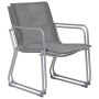 Juego de muebles de jardín 4 piezas tela y acero gris de vidaXL, Conjuntos de jardín - Ref: Foro24-44351, Precio: 179,91 €