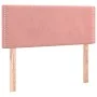 Box spring bed with pink velvet mattress 100x200 cm by , Beds and slatted bases - Ref: Foro24-3141232, Price: 290,71 €, Disco...