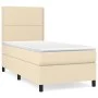 Box spring bed with cream fabric mattress 90x200 cm by , Beds and slatted bases - Ref: Foro24-3141670, Price: 309,13 €, Disco...