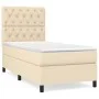 Box spring bed with cream fabric mattress 80x200 cm by , Beds and slatted bases - Ref: Foro24-3141974, Price: 329,86 €, Disco...