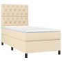Box spring bed with cream fabric mattress 80x200 cm by , Beds and slatted bases - Ref: Foro24-3141974, Price: 341,63 €, Disco...