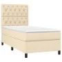 Box spring bed with cream fabric mattress 80x200 cm by , Beds and slatted bases - Ref: Foro24-3141974, Price: 329,86 €, Disco...
