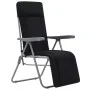 Folding garden chairs with cushions 2 units black by vidaXL, Garden chairs - Ref: Foro24-44319, Price: 172,88 €, Discount: %