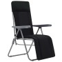 Klappbare Gartenstühle mit Kissen 2 Einheiten schwarz von vidaXL, Gartenstühle - Ref: Foro24-44319, Preis: 167,25 €, Rabatt: %