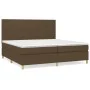 Boxspringbett mit dunkelbrauner Stoffmatratze 200x200 cm von , Betten und Lattenroste - Ref: Foro24-3142204, Preis: 653,24 €,...