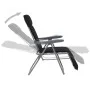 Folding garden chairs with cushions 2 units black by vidaXL, Garden chairs - Ref: Foro24-44319, Price: 172,88 €, Discount: %