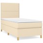 Boxspringbett mit cremefarbener Stoffmatratze 100x200 cm von , Betten und Lattenroste - Ref: Foro24-3142238, Preis: 326,24 €,...