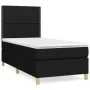 Box spring bed with black fabric mattress 90x190 cm by , Beds and slatted bases - Ref: Foro24-3142219, Price: 277,17 €, Disco...