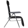 Klappbare Gartenstühle mit Kissen 2 Einheiten schwarz von vidaXL, Gartenstühle - Ref: Foro24-44319, Preis: 167,25 €, Rabatt: %