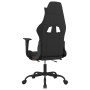 Silla gaming de masaje con reposapiés tela negro y naranja en Sillas gaming | Comprar online en Foro24