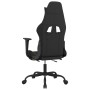 Silla gaming de masaje con reposapiés tela negro y verde claro en Sillas gaming | Comprar online en Foro24