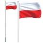 Polish flagpole and flag, aluminum, 6.23 m by , Flags and windsocks - Ref: Foro24-3147103, Price: 72,14 €, Discount: %