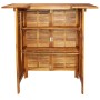 Solid acacia wood high bar table 110x50x105 cm by , Garden tables - Ref: Foro24-44007, Price: 205,83 €, Discount: %