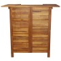Solid acacia wood high bar table 110x50x105 cm by , Garden tables - Ref: Foro24-44007, Price: 205,83 €, Discount: %