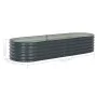 Arriate de acero galvanizado gris 240x80x44 cm de vidaXL, Maceteros y jardineras - Ref: Foro24-45528, Precio: 145,84 €, Descu...