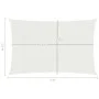 Toldo de vela blanco HDPE 160 g/m² 2,5x5 m by , Umbrellas - Ref: Foro24-311236, Price: 35,86 €, Discount: %