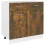 Unterschrank aus geräuchertem Eichensperrholz 80x46x81,5cm von , Küchenschränke - Ref: Foro24-815579, Preis: 101,37 €, Rabatt: %