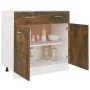 Unterschrank aus geräuchertem Eichensperrholz 80x46x81,5cm von , Küchenschränke - Ref: Foro24-815579, Preis: 101,37 €, Rabatt: %