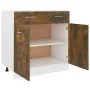 Unterschrank aus geräuchertem Eichensperrholz 80x46x81,5cm von , Küchenschränke - Ref: Foro24-815579, Preis: 101,37 €, Rabatt: %