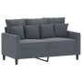 Set von Sofas mit 2 Stück dunkelgrauen Samtkissen von , Sofas - Ref: Foro24-3201701, Preis: 424,48 €, Rabatt: %