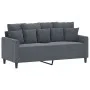 Set von Sofas mit 2 Stück dunkelgrauen Samtkissen von , Sofas - Ref: Foro24-3201701, Preis: 402,47 €, Rabatt: %