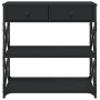 Konsolentisch aus schwarzem Holzwerkstoff 75x28x75 cm von , Seitentische - Ref: Foro24-834195, Preis: 72,98 €, Rabatt: %