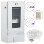 BBQ smoker oven with cold smoke generator galvanized steel by , Barbecues - Ref: Foro24-3200751, Price: 176,27 €, Discount: %