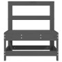 Zentrales Gartensofa massives Kiefernholz grau von , Modulare Sofas für den Außenbereich - Ref: Foro24-825480, Preis: 68,85 €...