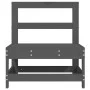 Zentrales Gartensofa massives Kiefernholz grau von , Modulare Sofas für den Außenbereich - Ref: Foro24-825480, Preis: 67,94 €...