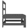 Zentrales Gartensofa massives Kiefernholz grau von , Modulare Sofas für den Außenbereich - Ref: Foro24-825480, Preis: 68,85 €...