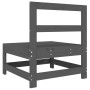 Zentrales Gartensofa massives Kiefernholz grau von , Modulare Sofas für den Außenbereich - Ref: Foro24-825480, Preis: 68,85 €...