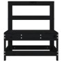 Zentrales Gartensofa massives Zirbenholz schwarz von , Modulare Sofas für den Außenbereich - Ref: Foro24-825482, Preis: 78,53...