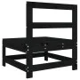 Zentrales Gartensofa massives Zirbenholz schwarz von , Modulare Sofas für den Außenbereich - Ref: Foro24-825482, Preis: 77,34...