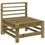 Central garden sofa made of solid impregnated wood by , Modular outdoor sofas - Ref: Foro24-825617, Price: 50,02 €, Discount: %