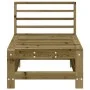 Central garden sofa made of solid impregnated wood by , Modular outdoor sofas - Ref: Foro24-825617, Price: 50,02 €, Discount: %