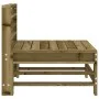 Central garden sofa made of solid impregnated wood by , Modular outdoor sofas - Ref: Foro24-825617, Price: 50,02 €, Discount: %