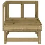 Corner garden sofas 2 units solid impregnated wood by , Modular outdoor sofas - Ref: Foro24-825400, Price: 113,90 €, Discount: %